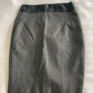 Heather grey Express pencil skirt